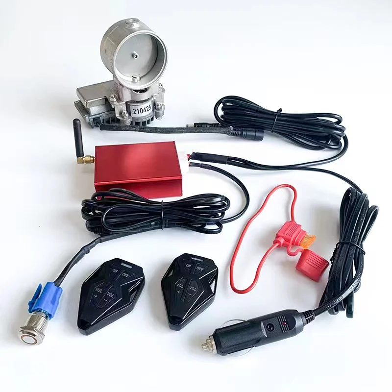 Car Exhaust Sound Changer Cutout Electric Valve System Remote Controller Switch Adjustable Kit