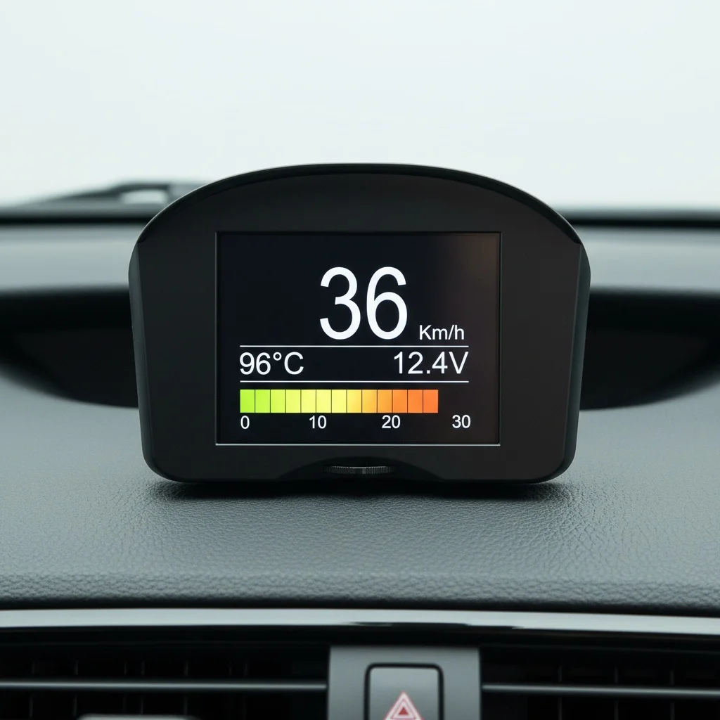 X50 Plus 다기능 자동차 OBD 스마트 디지털 미터 알람 수온계 디지털 전압 속도계 디스플레이 범용