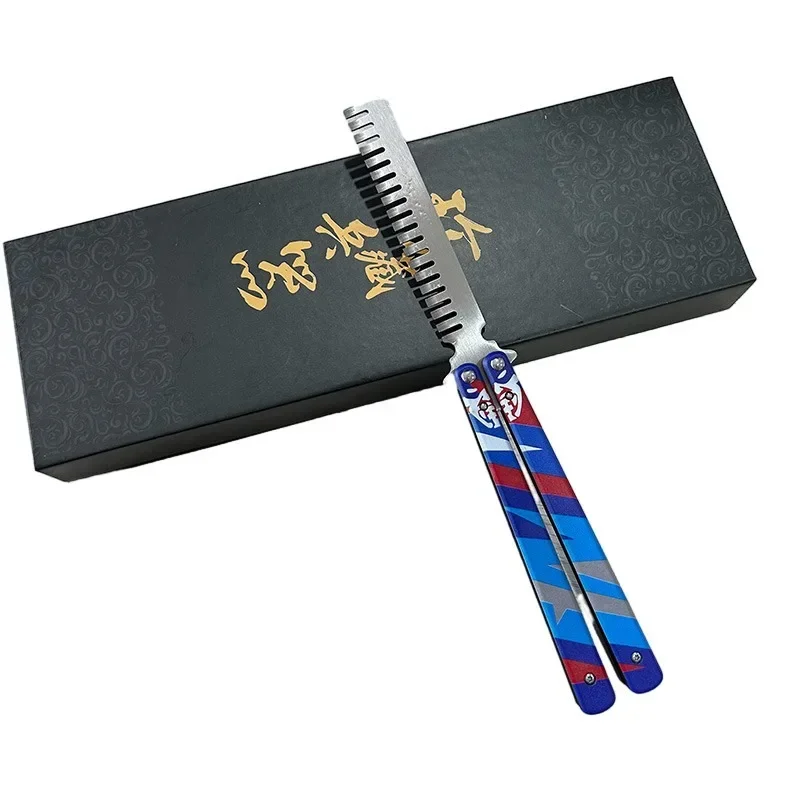 Valorant Weapon Melee YORU Butterfly Comb GO Vol 2 Game Peripheral 23cm Metal Samurai Sword Model Weapon Toys Birthday Gifts Boy