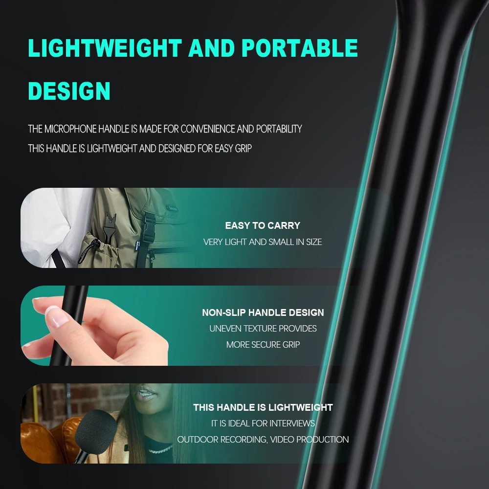 핸드헬드 인터뷰용 무선 라발리에 칼라 마이크 어댑터 스탠드 (무선 라발리에 인터뷰용 칼라 마이크 어댑터)