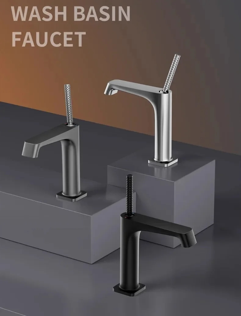 Description Picture 6 of itemNew Basin Faucet Brass Lead Free Single Lever Hot and Cold Brush Gold Mixer Sink Tap Bathroom Mixer