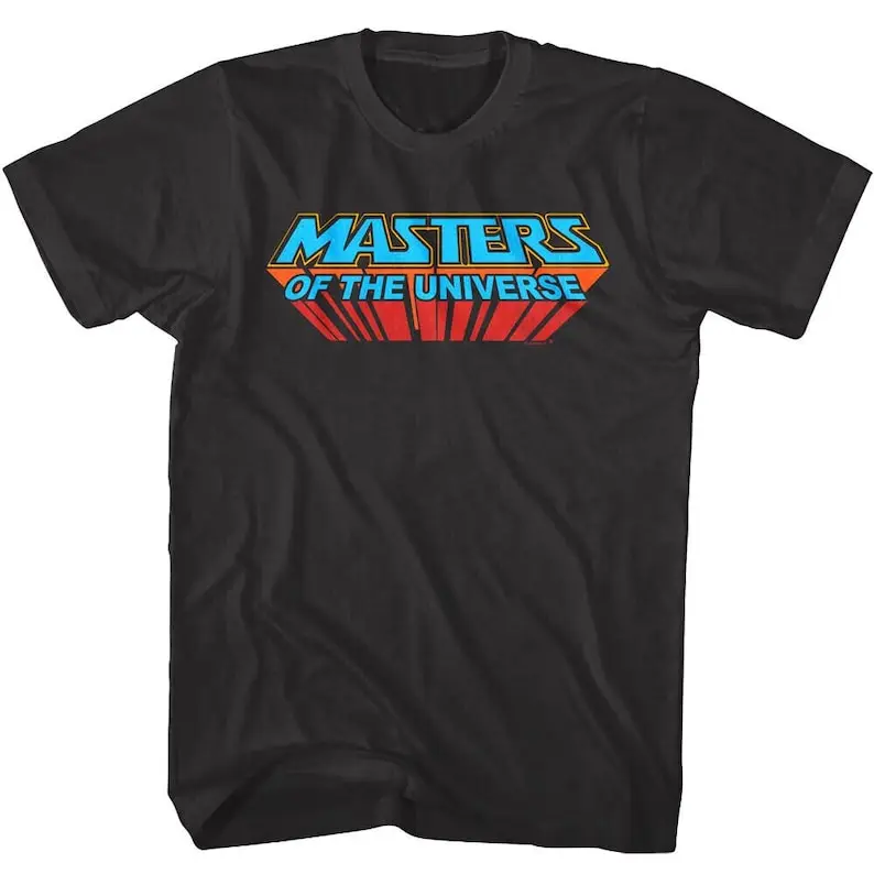 

Masters of the Universe T Shirt Retro Logo He-Man 80s Vintage Cartoon Tees