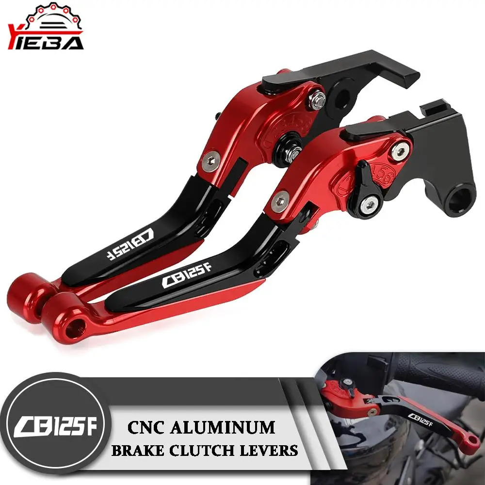 

Motorcycle Accessories CNC Aluminum Handbrake Adjustable Folding Extendable Brake Clutch Levers For Honda CB125F CB 125 F 2016