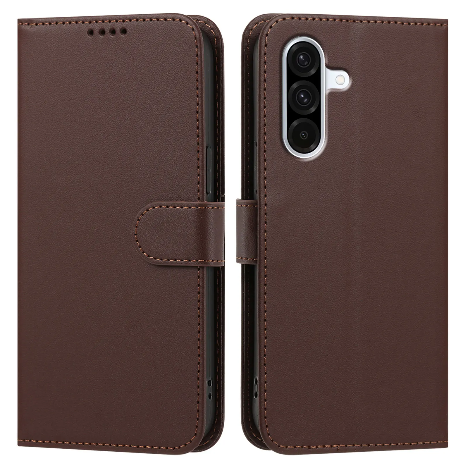 Premium PU Leather Flip Wallet Case with Card Slots Cover