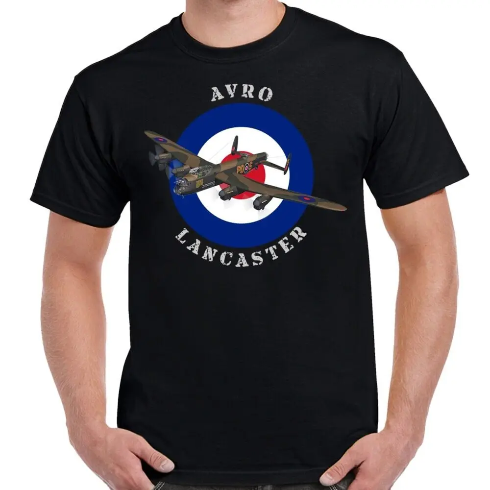 

WWII RAF Avro Lancaster Heavy Bomber T-Shirt Short Sleeve Casual 100% Cotton O-Neck Summer Mens T-shirt Size S-3XL