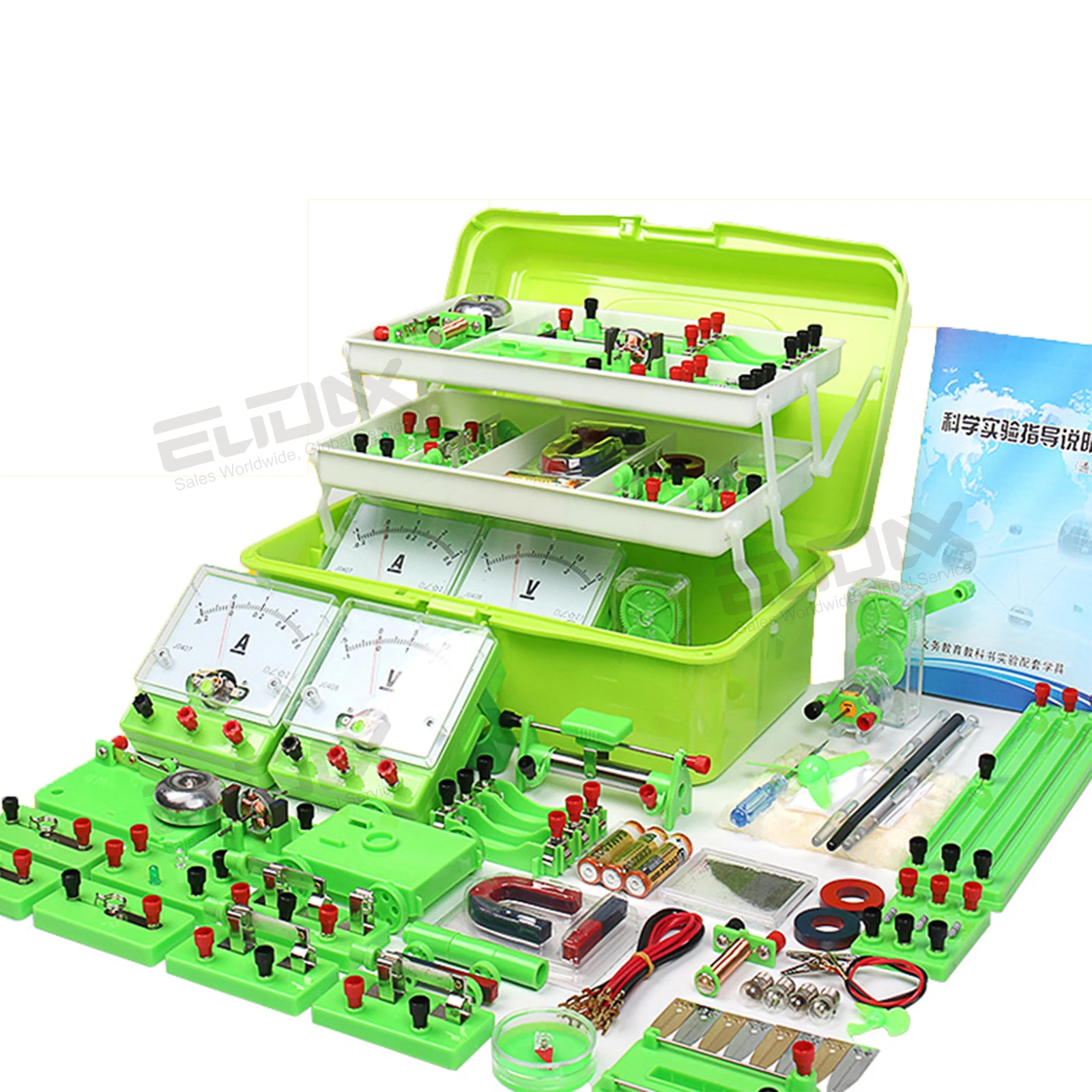 

Physics Labs Basic Electricity Discovery Circuit Magnetism Experiment Kits Science Education Toy for Junior Senior High School