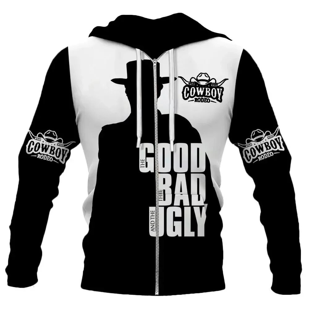 thumbnail image 1 of Nueva sudadera con capucha con cremallera retro para hombre, chaqueta estampada en 3D, sudadera con capucha de estilo hip hop callejero, sudadera con capucha informal y de gran tamaño para hombre, 1 of 4