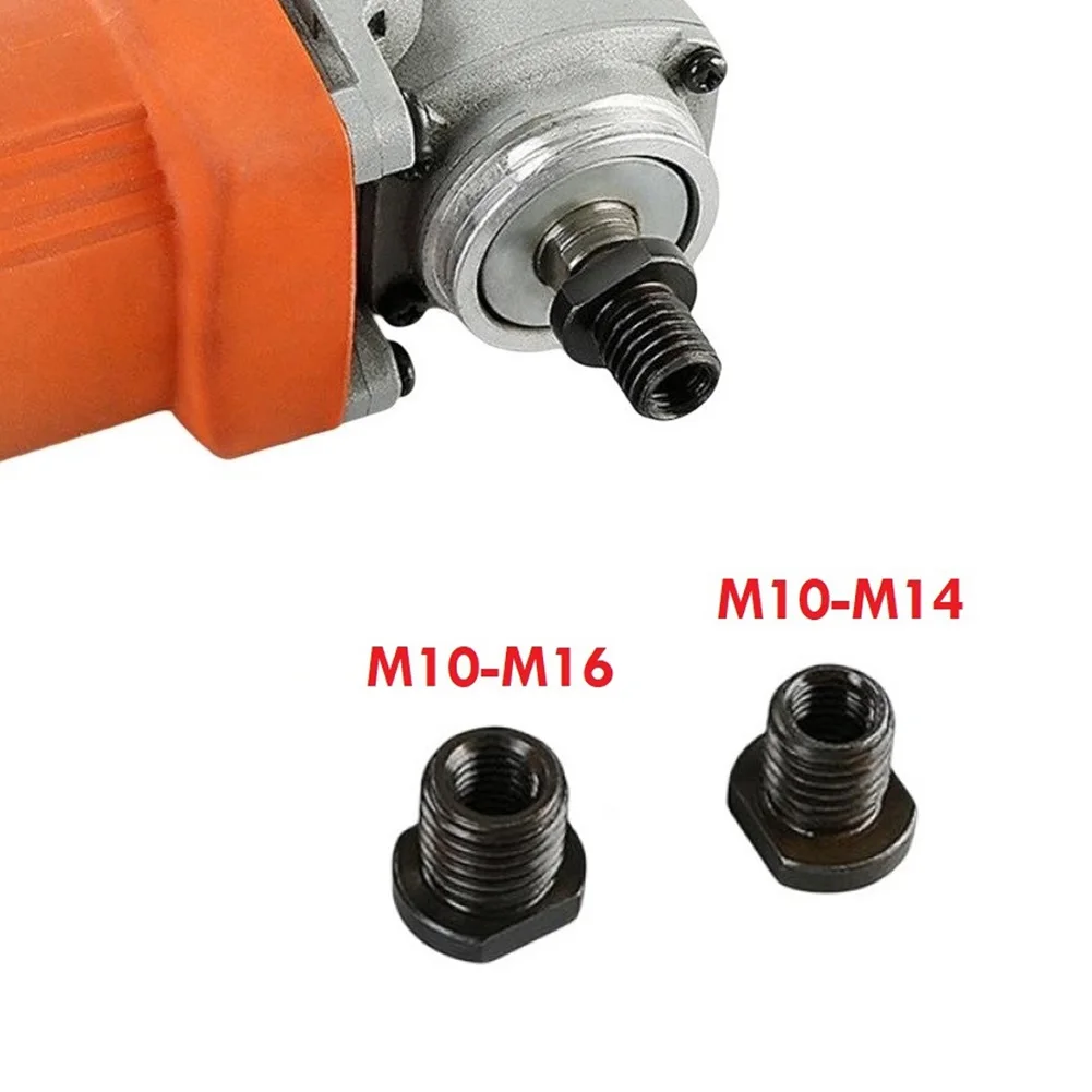 1/2pcs M10 To M14/M16 Thread Converter Connector For 100 Type Angle Grinder Polishing Adapter For Cutting Disc Power Tool Parts 2pcs angle grinder converter m10 to m14 m16 thread converter connector for 100 type m10 angle grinder cutting polishing tool