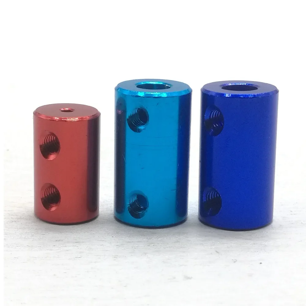 Aluminum Coupling 1pc Bore 2MM 3MM 4mm 5mm 6mm 8mm 10mm 3D Printers Parts Blue Shaft Coupler Screw For Stepper Motor Accessories shaft coupler shaft connector rigid shaft coupler flexible coupling