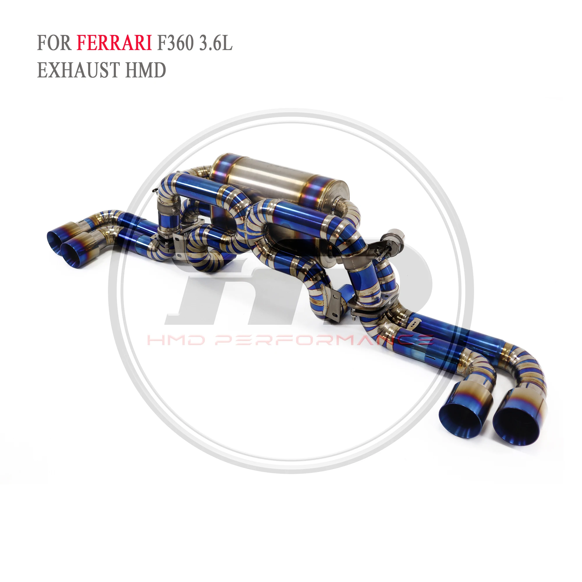 

HMD Titanium Exhaust System Performance Catback for Ferrari F360 3.6L Muffler With Valve