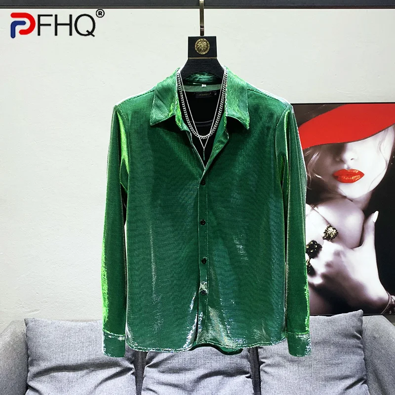 Camicia uomo Barabas manica lunga colore tratto di vernice ricamata
