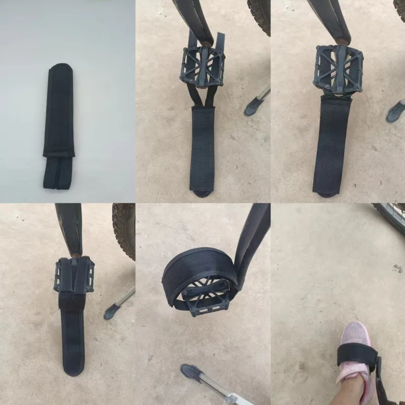 Description Picture 5 of item1/2PCS Nylon Bicycle Pedal Straps Toe Clip Strap Belt Adhesivel Bike Pedal Tape Fixed Gear Cycling Fixie Cover Bicycle Access