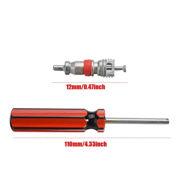 20PCS Car Tyre Valve Core Insert With Remover Tool Valve Cores Truck  Air Conditioning Bike Car Tool Accessories 3