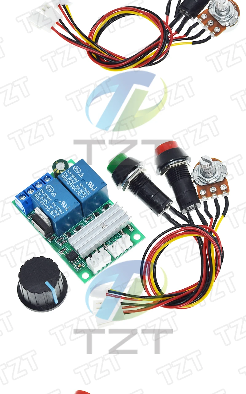 DC-Motorgeschwindigkeitsregler DC 6V 12V 24V PWM-Controller Vorwärts- und Rückwärtsschalter Motorregler Einstellbare Geschwindigkeitssteuerung – Detail 4