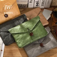 JIANWU Vintage Thin Dupont Paper Waterproof Large Capacity Soft Storage Bag Creative DIY Journal Student Supplies Stationery 1