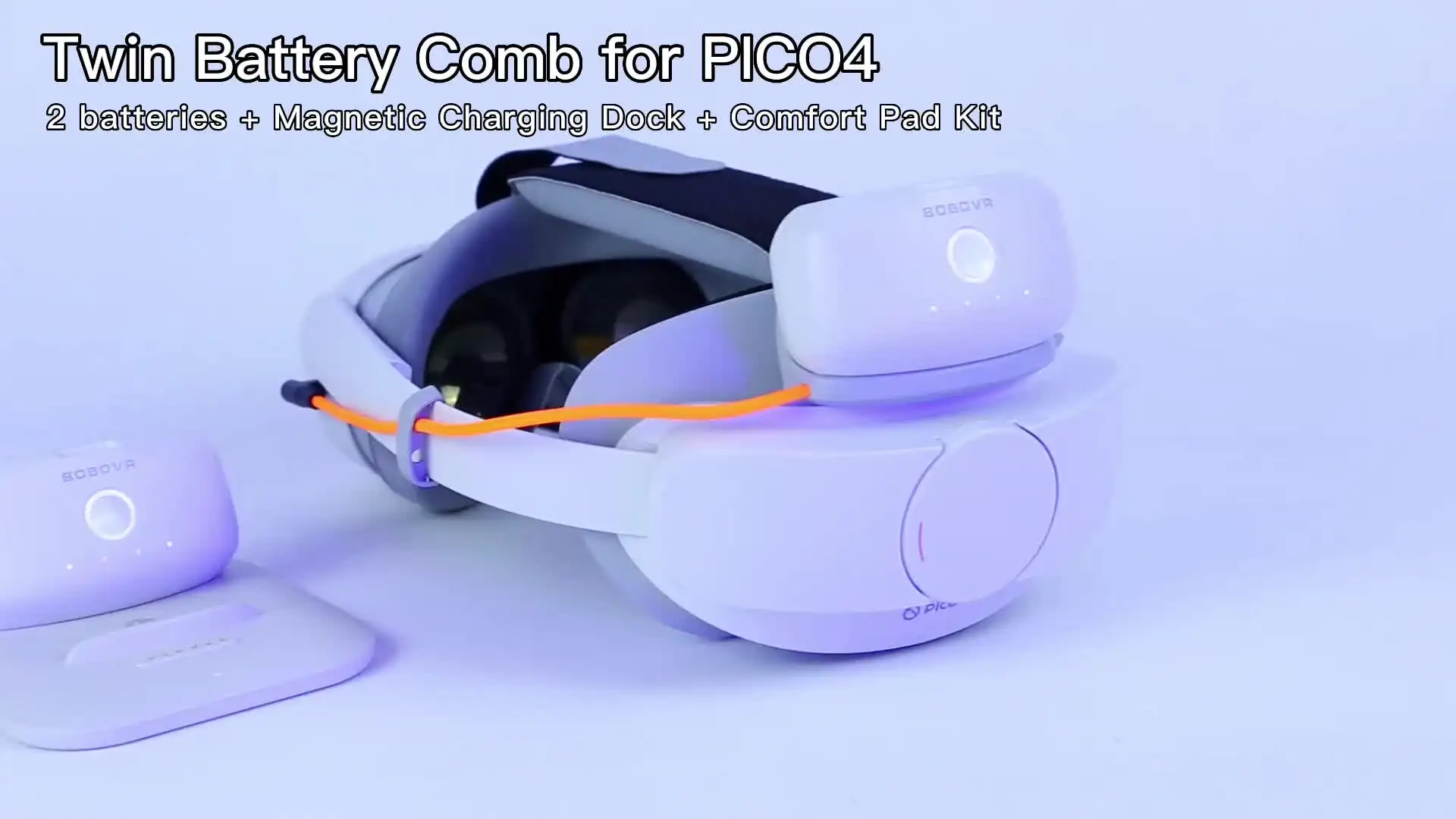 BOBOVR P4 Twin Battery Upgrade Combo For Pico 4 Pro VR