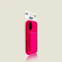 Magnetic Liquid Silicone Wallet Phone Case with Card Holder - iPhone 14 Pro Max (Rose Pink)