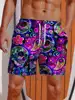 Hawaiian Horror Skull 3D Print Men's Short Pants 3D Printed Swimsuit Swim Trunks Beach Shorts Skateboard Sport  Ice Shorts 3