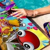 R-Rainbow F-Friends Beach Towel For Kids Personalized Bath Towel Pool Towel Vacation Gift Picnic Towel Party Gift 3