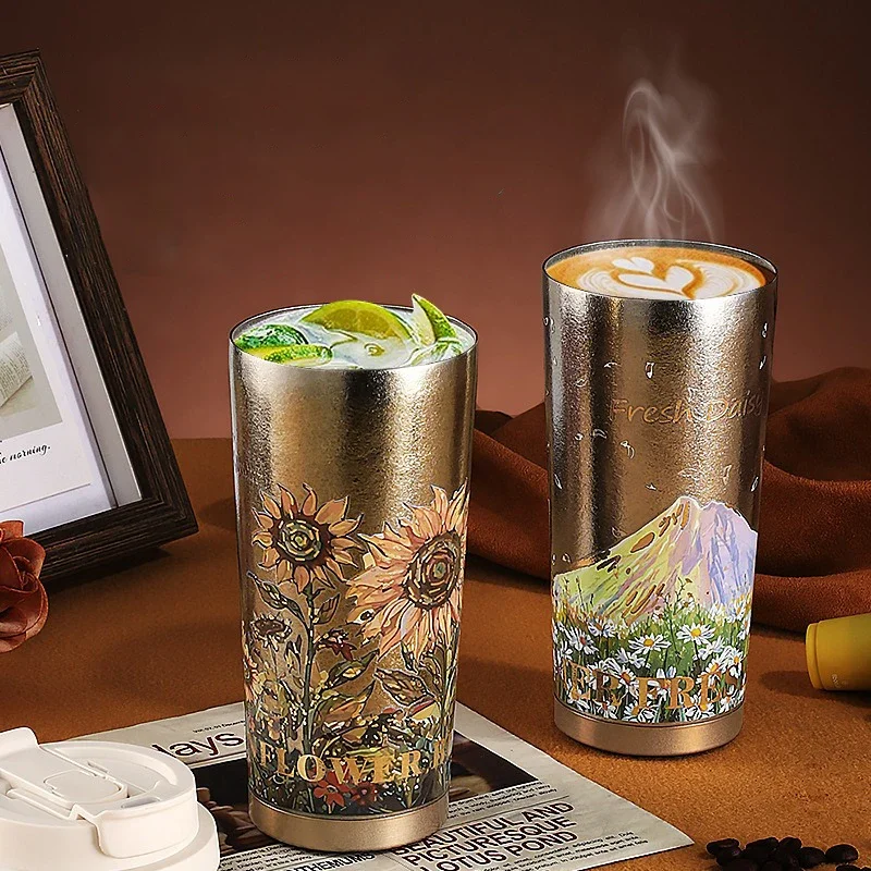 كوب قهوة تيتانيوم 521مل عازل