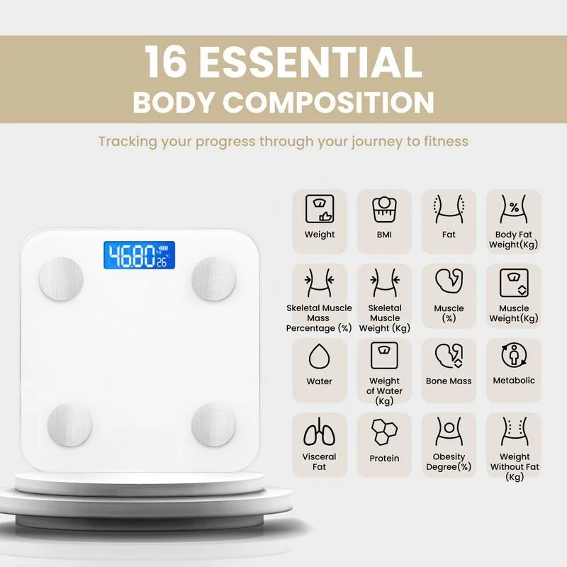 Accurate weight measurement intelligent body fat scale weight body fat scale LED household human digital electronic
