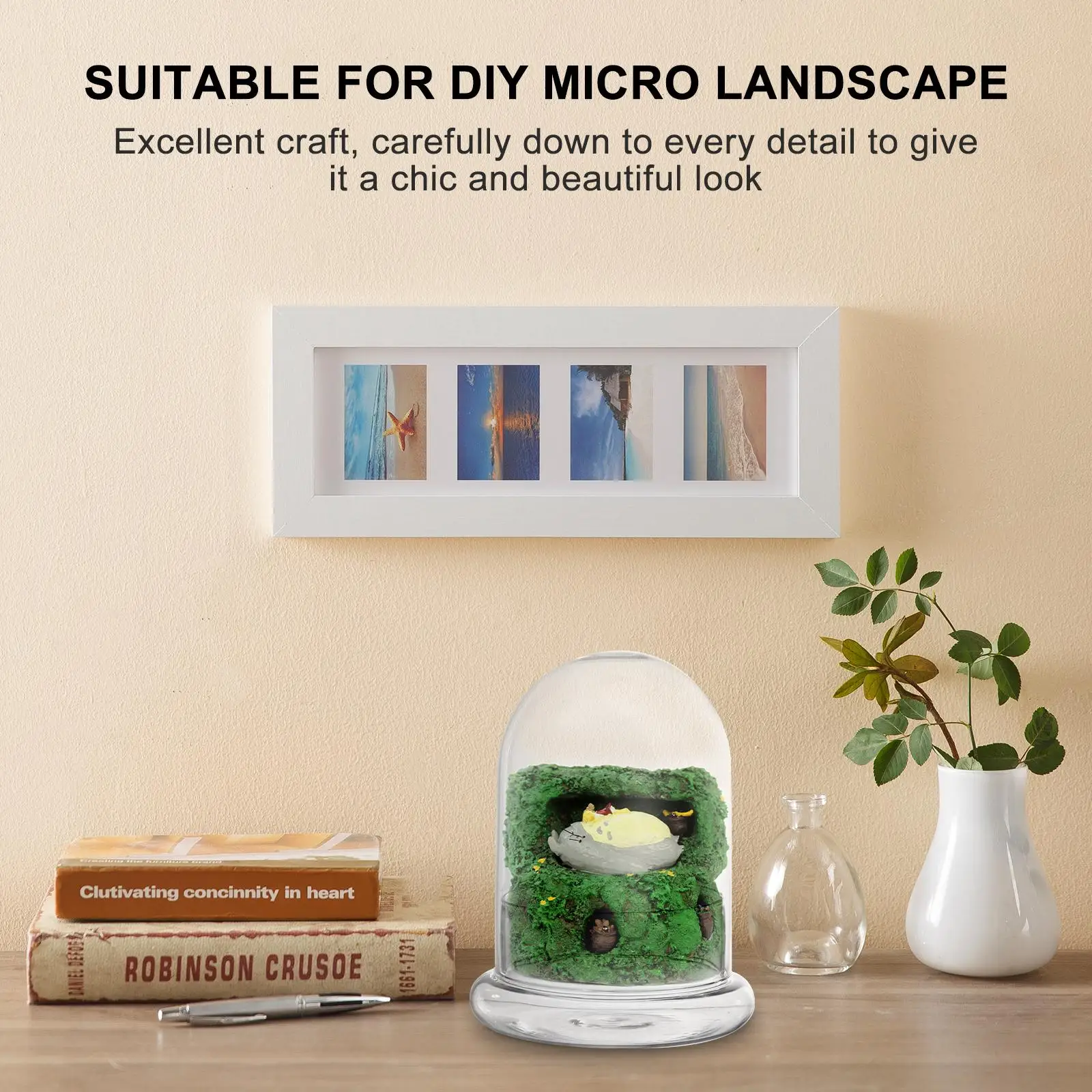 Moss Micro Landscape Bottle Display Cabinets Glasses Borosilicate Flower Pots 5
