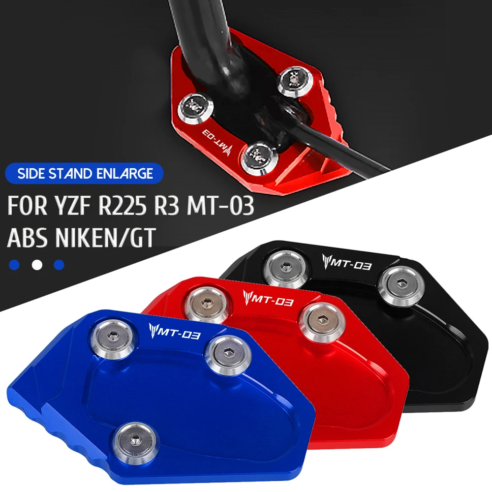 

FOR Yamaha MT03 ABS Motorcycle CNC Kickstand Side Stand Enlarge Extension MT03 2016-2023 2022 2021 2020 2019 2018 2017 MT-03 ABS