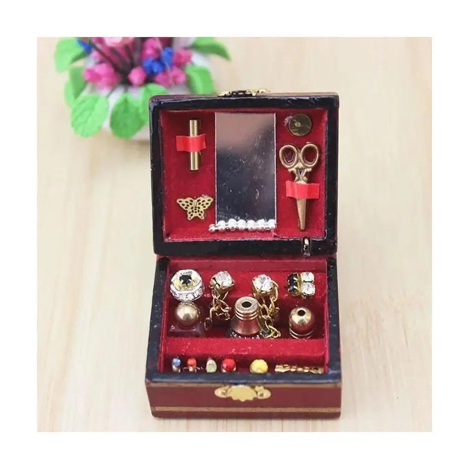1 Pcs Mini Organizer Display Travel Jewelry Zipper Case Boxes Earrings Necklace Ring Portable Jewelry Box Vintage Storage