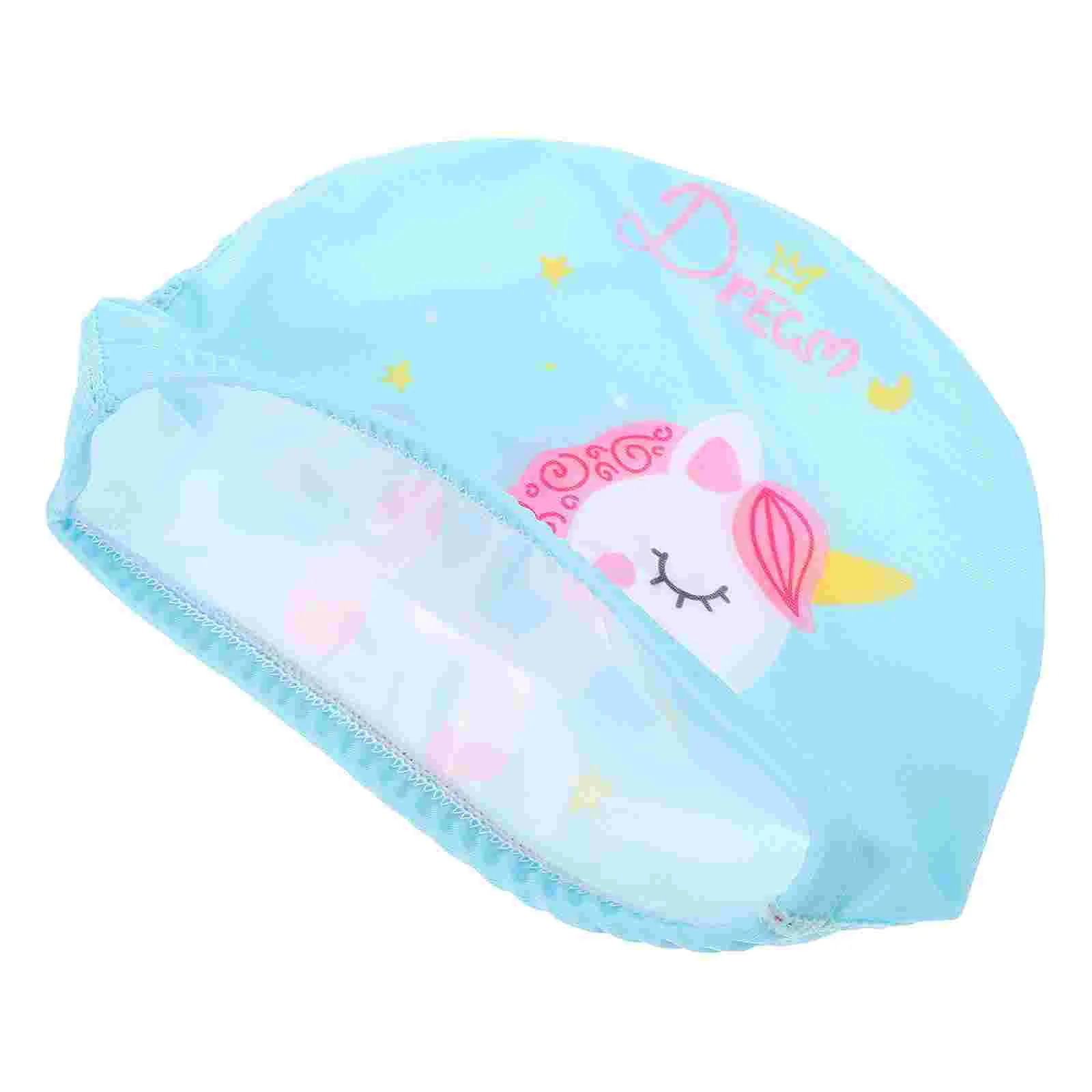 

Children's Swimming Cap Shower Caps for Kids Hat Comfortable Girl Cartoon Design Nylon Hats Baby Toddler