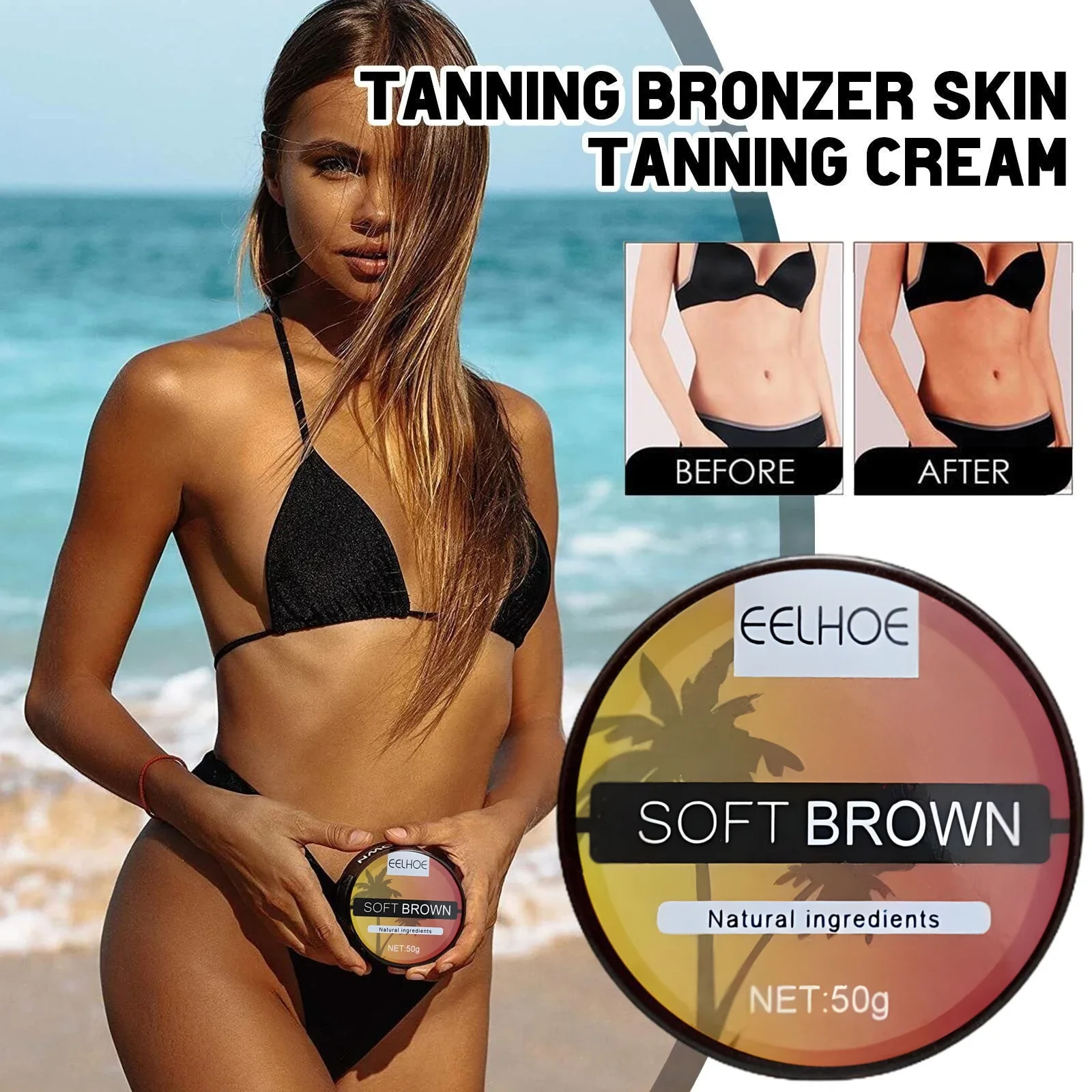 

Summer Beach Tanning Booster Self-help Quick 2022 Tanning Cream Bronzer Lotion Man Women Body Bronzer Oil Restorative Cream