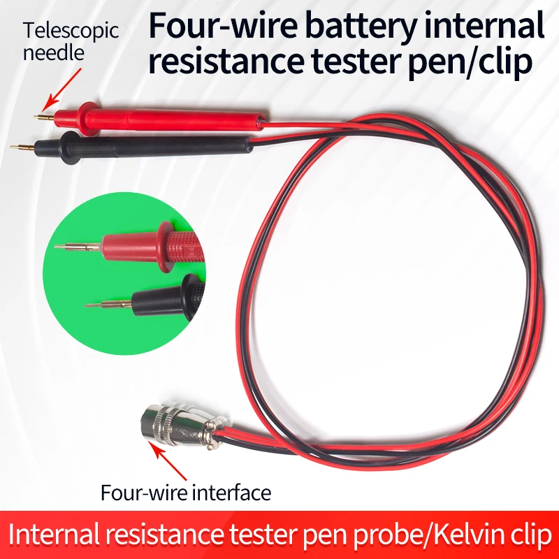 Kit Accessori Per Tester Batteria YR1035+ – Kelvin Clip, Sonda 4 Aghi, Supporto, E Banchi Prova Per YR1030/1035