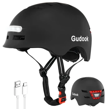 GUDOOK Adult Bike Helmet with LED 1