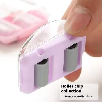 1 pezzo carino gomma manuale spazzatrice da tavolo mini gomma raccoglitori di briciole aspirapolvere da tavolo portatile studenti Gif