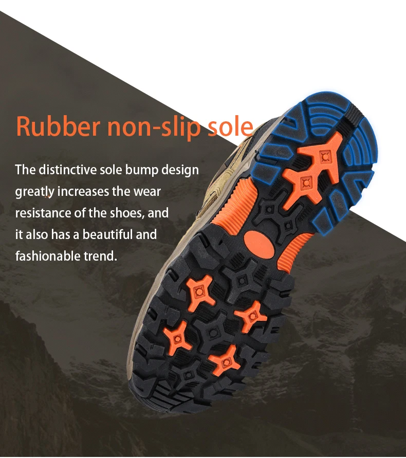JXMHL Herren-Wanderschuhe aus Wildleder, Outdoor-Schuhe, verschleißfeste Herren-Wanderschuhe, Jagd- und taktische Sportschuhe – Detail 5