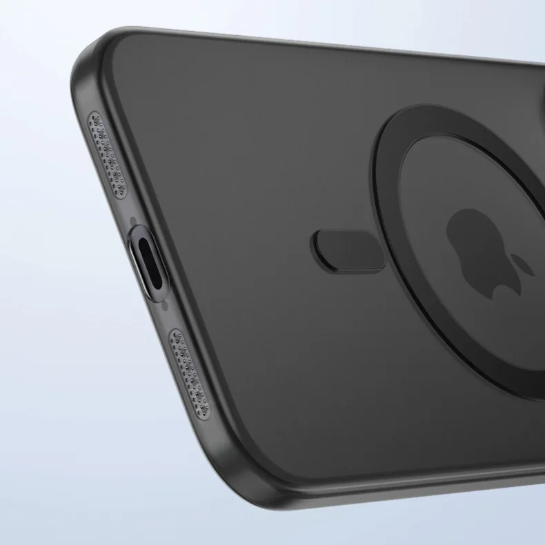 Étui de luxe mat ultra fin et transparent pour charge sans fil magsafe, pour iphone 17 air 16e 15 14 plus 13 12 11 pro max, housse rigide pour pc