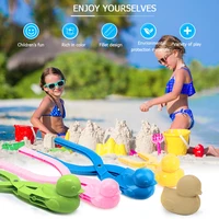 Cartoon Duck Snow Ball Maker Clip with Handle Snowballs Mold Shovel Portable Durable Multipurpose for Kids Outdoor Sports Toys 1