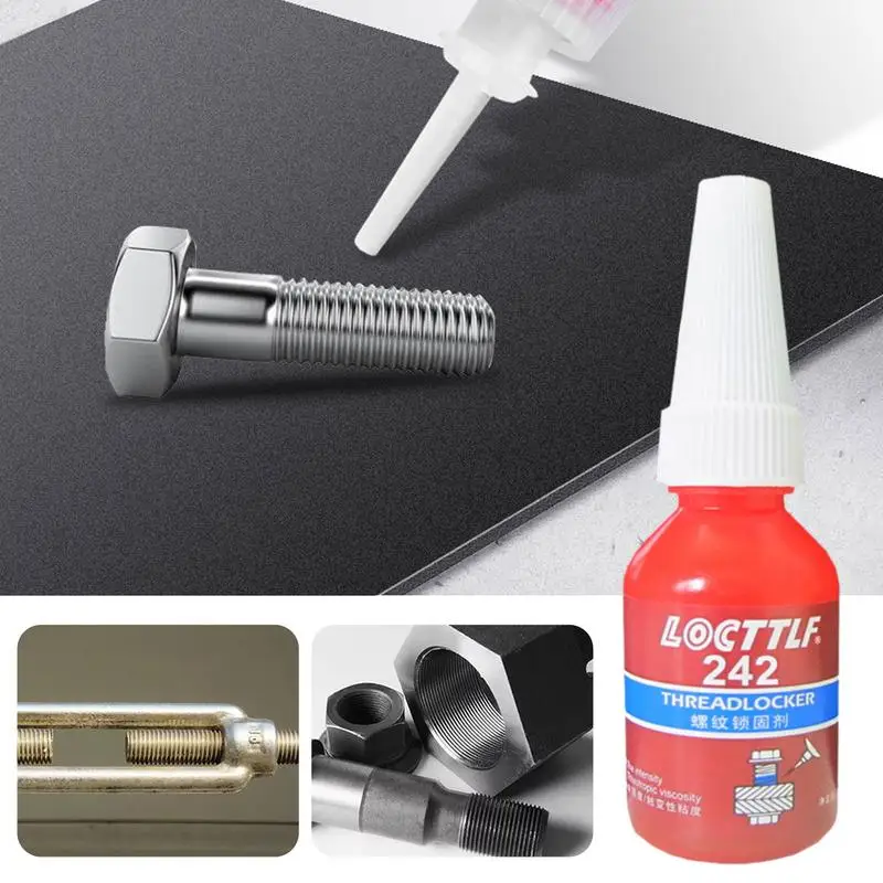 

10ml Metal Glue Screw Glue Repair Sealant Screw Lock Threadlocker 242 Anaerobic Adhesive Sealer Sealing Glue Thread Sealants