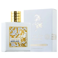 Parfum arabe Mood Amor 100ml unisexe, parfum boisé fougère longue durée, style Moyen-Orient, senteur Black Mustang pour hommes et femmes 6