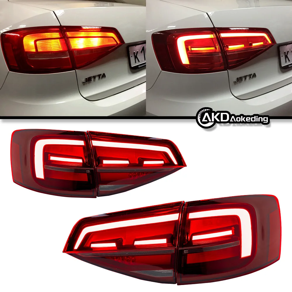 4 Pcs Car Tail Lights Parts For Jetta Mk7 20152018 Taillights Rear