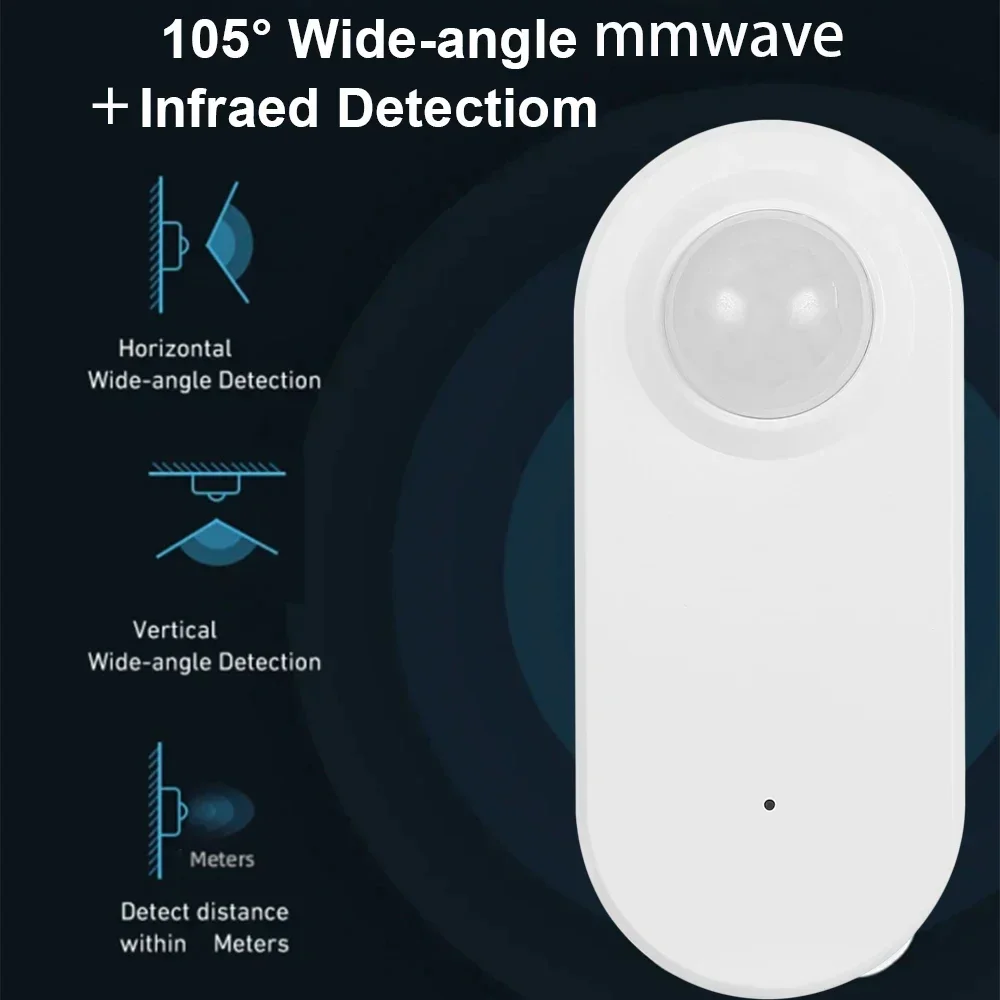 Tuya Zigbee obecność człowieka + detektor luminancji z czujnikiem wykrywanie ruchu PIR zasilanie bateryjne obsługi asystenta domowego Zigbee2mqtt