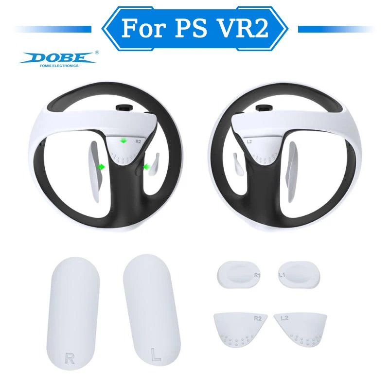 Per Ps5 Vr2 Controller Pad In Silicone Antiscivolo Pad Di Protezione Chiave 6 In 1 Vr Maniglia Di Gioco Adesivo Chiave Antiscivolo Tp5-2512