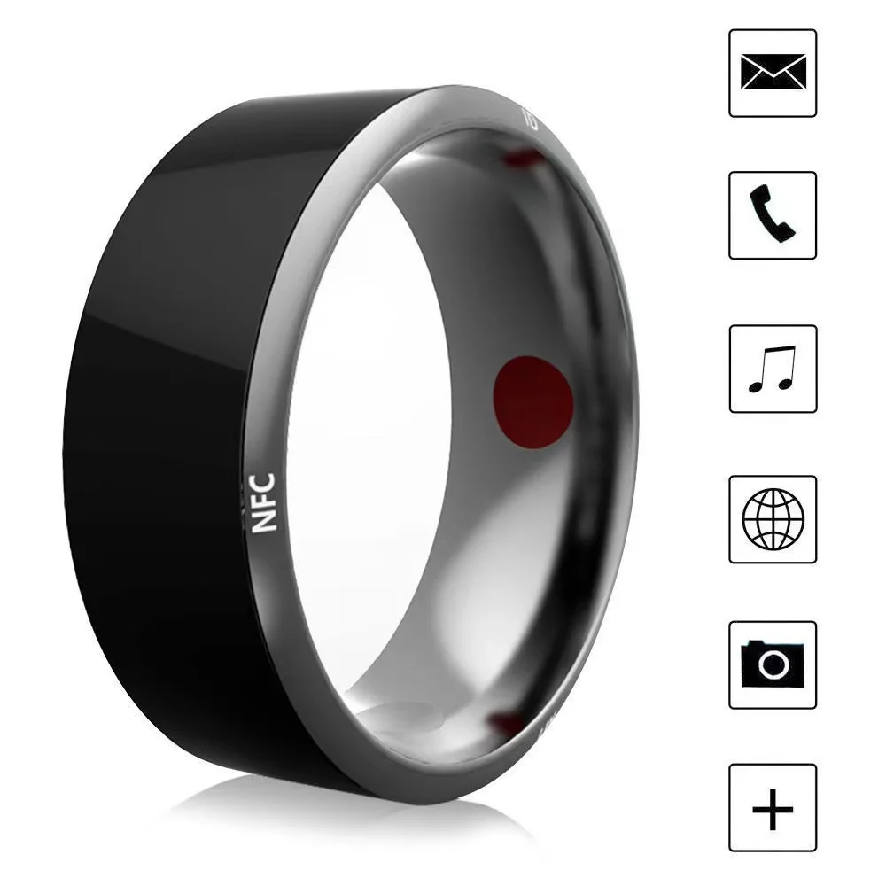 

13.56Mhz custom laser engraving Access Control Keys Waterproof Titanium Steel NFC Smart Rings