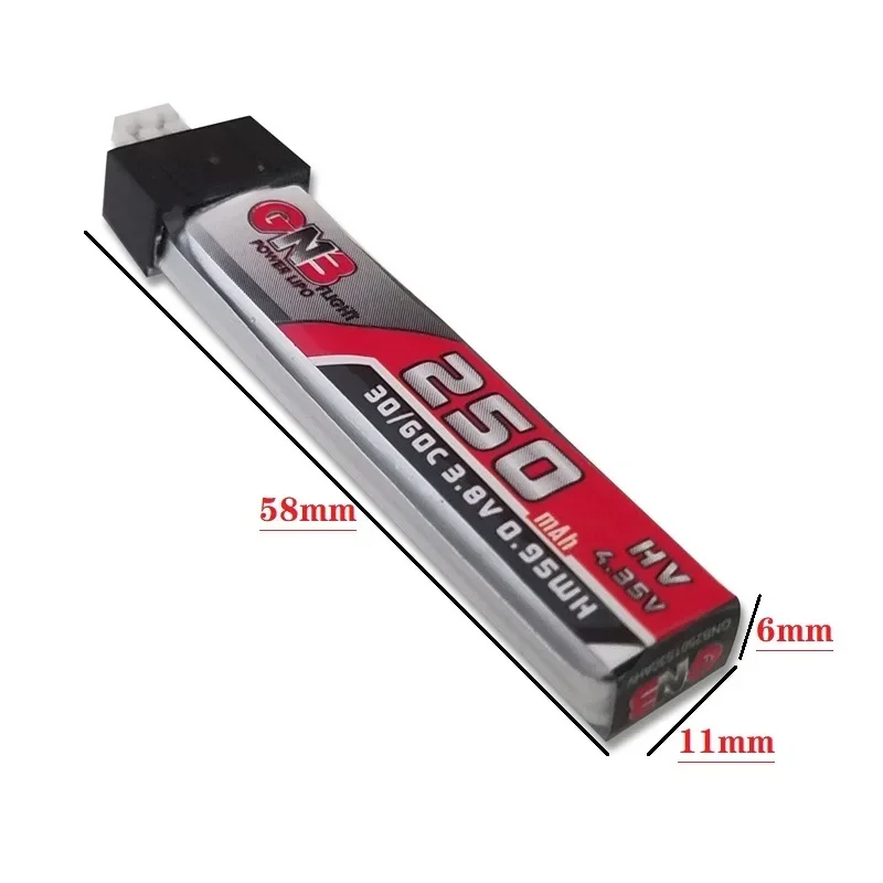 Pack de batteries LiPo 1S 3.7V avec chargeur USB 5V 2A pour RC