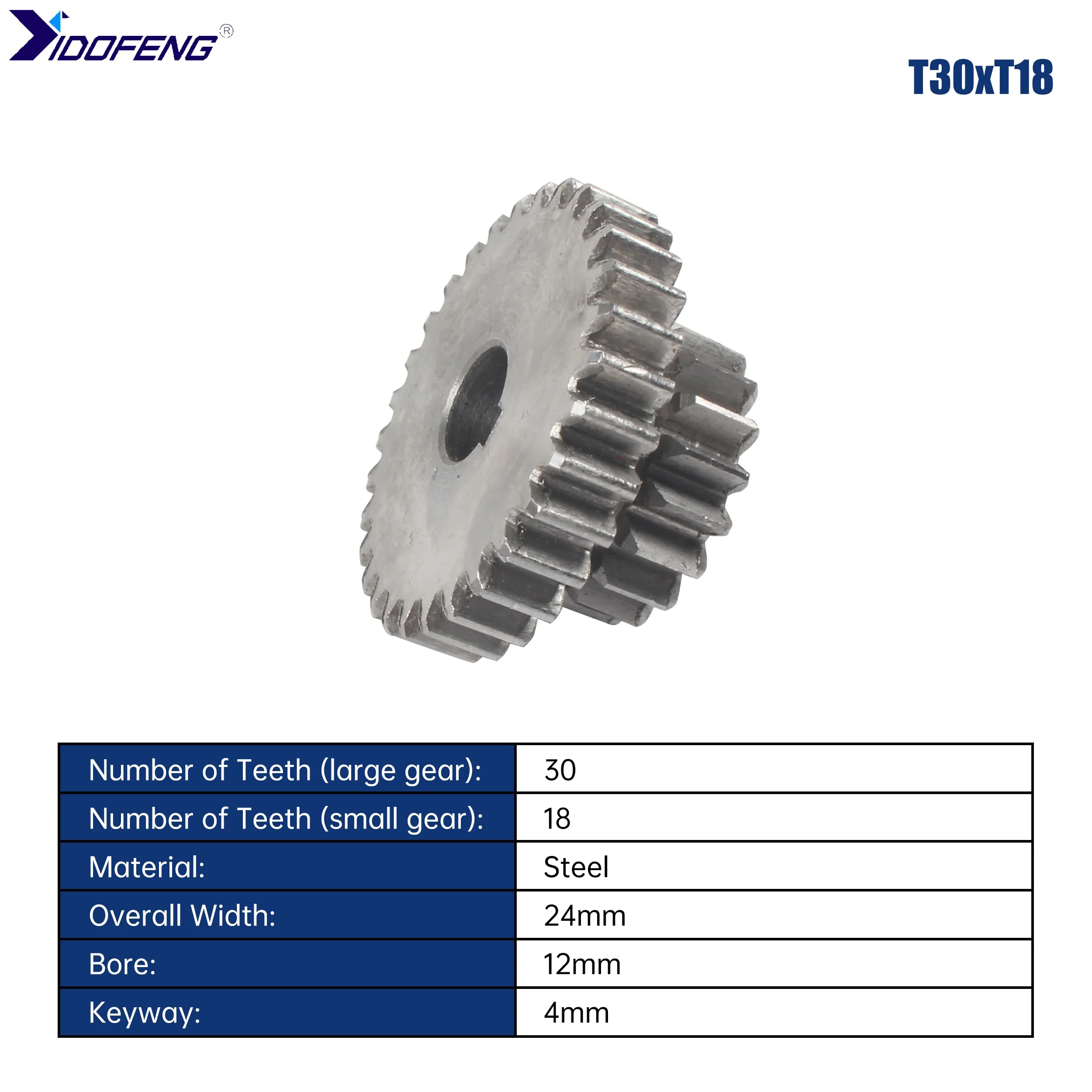 High&low T43xT31 T30xT18 Metal Steel CJ 0618 Mini Lathe Main shaft Transmission Speed Gear For CJ0618 Teeth 2pcs