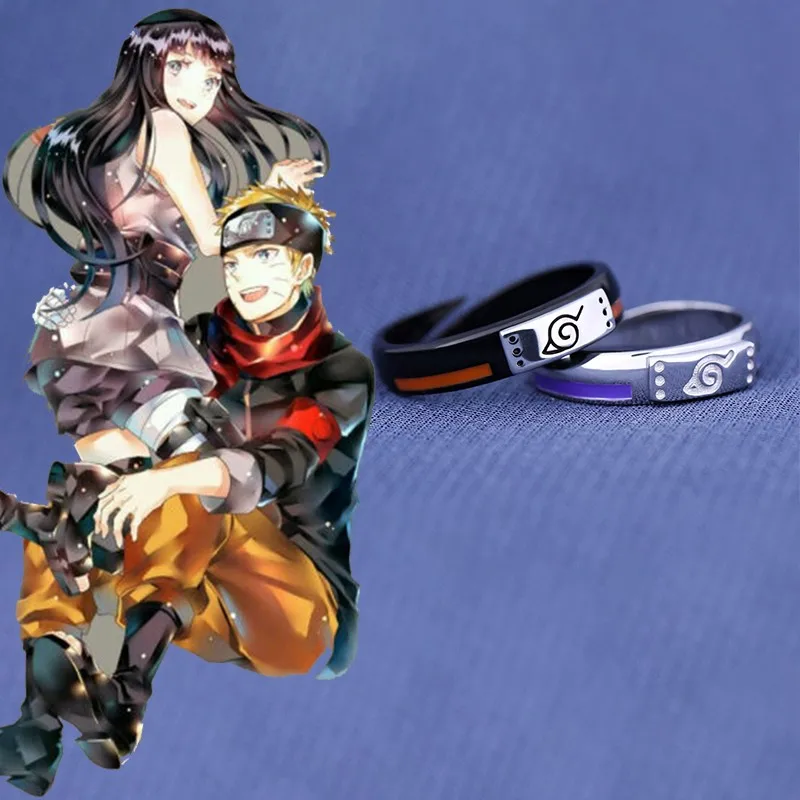 

Anime Uzumaki Hinata Rings S925 Sterling Silver Ring For Women Men Adjustable Finger Rings Cosplay Jewelry Prop Accessories Gift