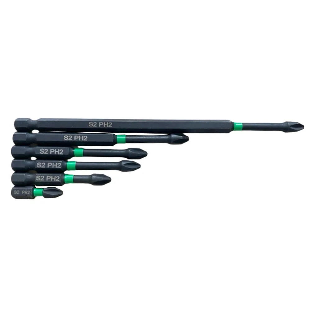 

Bit Screwdriver Bit 7pcs Black High Quality PH2 Practical Useful Wear Resistant Screwdrivers Brand New Durable