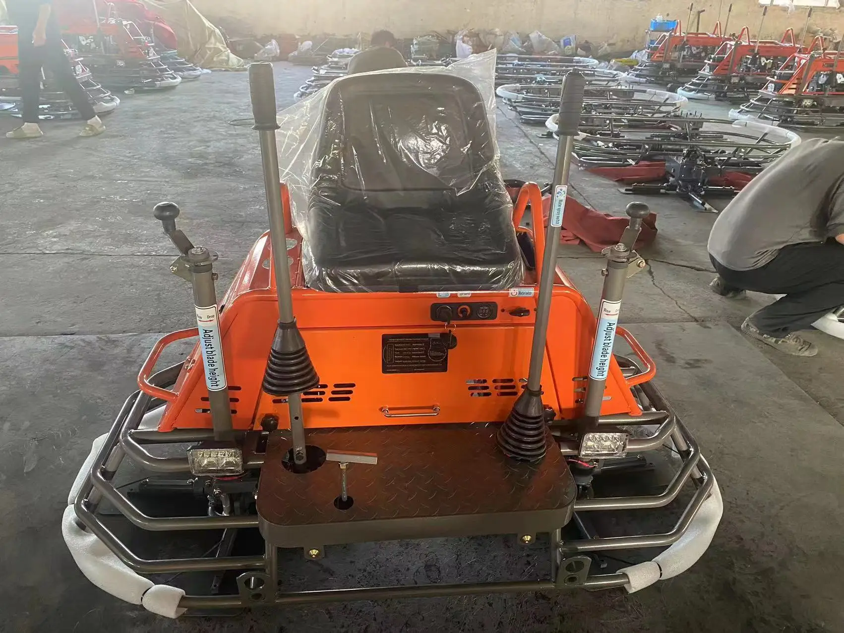 

High quality riding behind concrete power polishing machine, power trowel price, gasoline power polishing machine