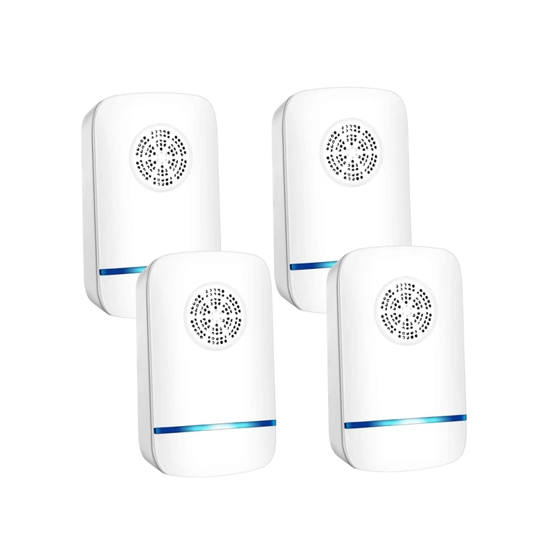 4 PCS Ultrasonic Pest Repeller Electronic Repellent Plug in Indoor Control for Insect Mice Mosquito US |