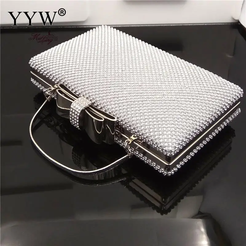 2023 New Diamond Women Luxury Clutch Evening Bag Wedding Crystal Bridal Wedding Clutch Bags Party Banquet Chain Shoulder Bag