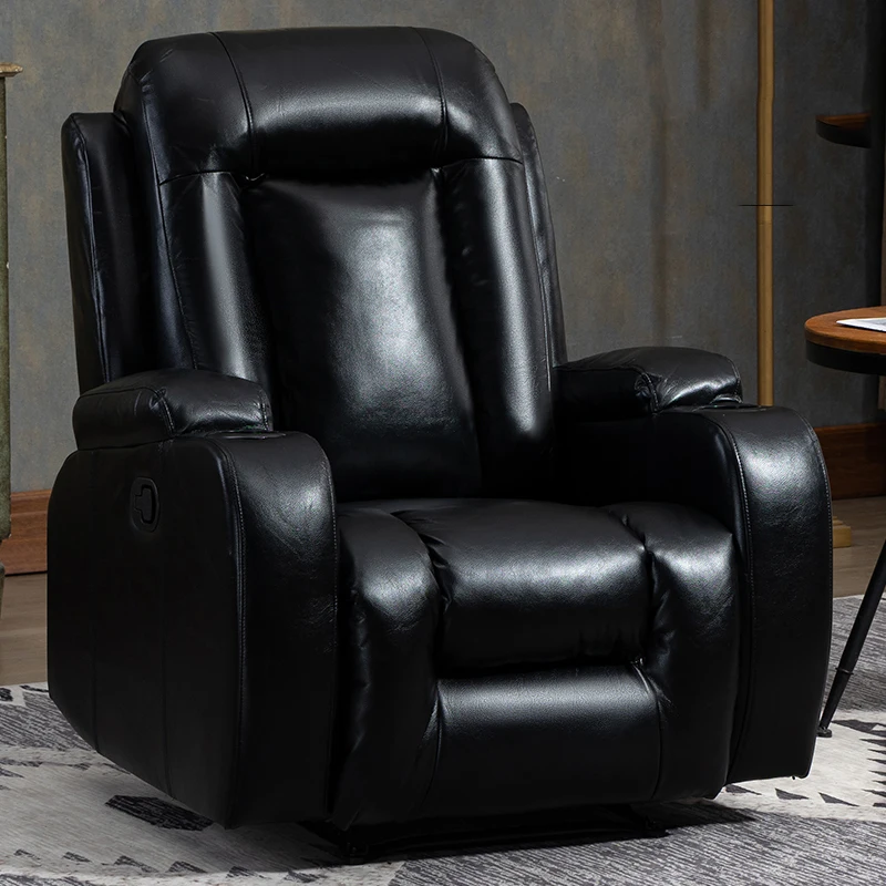

Modern Electric Recliner Chair Leather Reading Lounge Single Sleeper Luxury Massage Recliner Chair Designer Transat Furniture